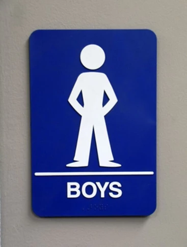 ADA Boys restroom sign