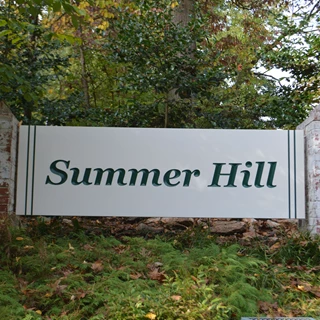 Carved Wooden Sign for Greater Summer Hill Neighborhood in Phoenix, MD
